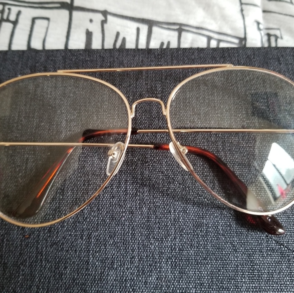 Clear Wide Frame glasses